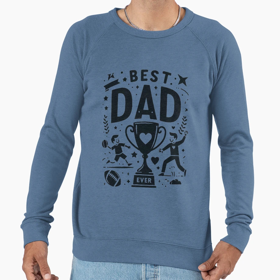 Best Dad Ever Sweatshirt - Minimalist Print Unisex - T-Shirt, Sweatshirt, Hoodie