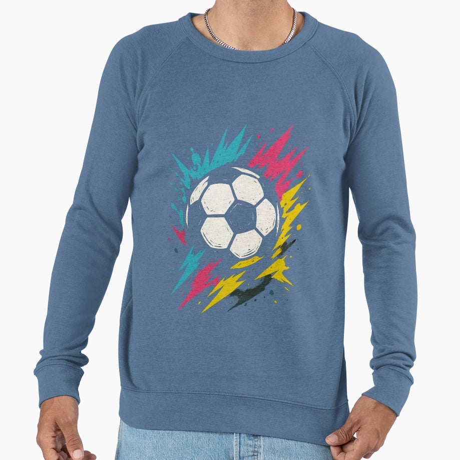 Soccer Ball Splash Energy Players Sweatshirt - Streetwear Style Men Women - T-Shirt, Sweatshirt, Hoodie