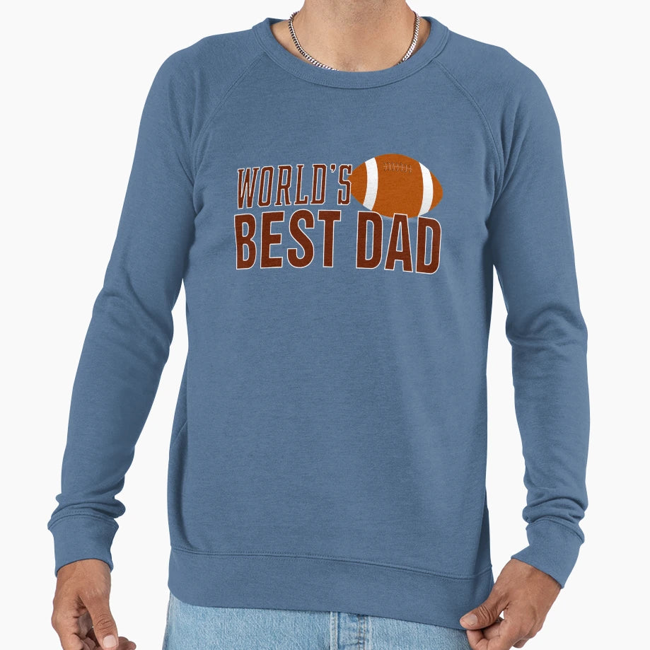 Simple Worlds Best Dad Typography Sweatshirt - Graphic Print Unisex - T-Shirt, Sweatshirt, Hoodie