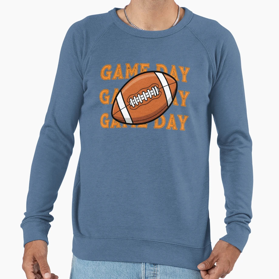 Game Day Football Bold Sports Fan Sweatshirt - Custom Art Print Unisex - T-Shirt, Sweatshirt, Hoodie