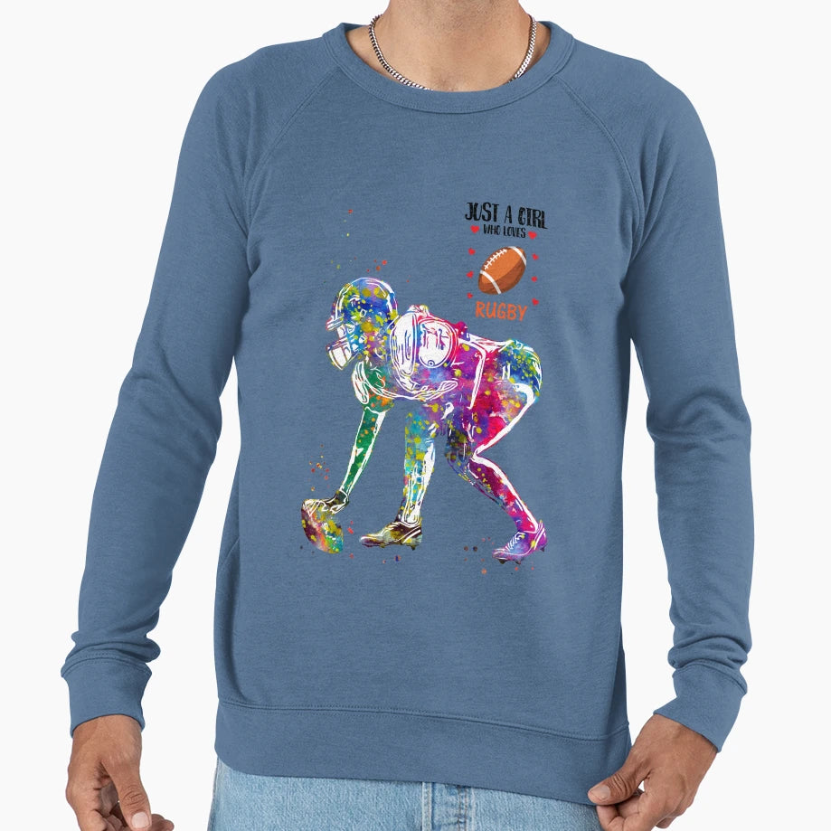 American Football Player Sweatshirt - Casual Everyday Wear for Adults - T-Shirt, Sweatshirt, Hoodie