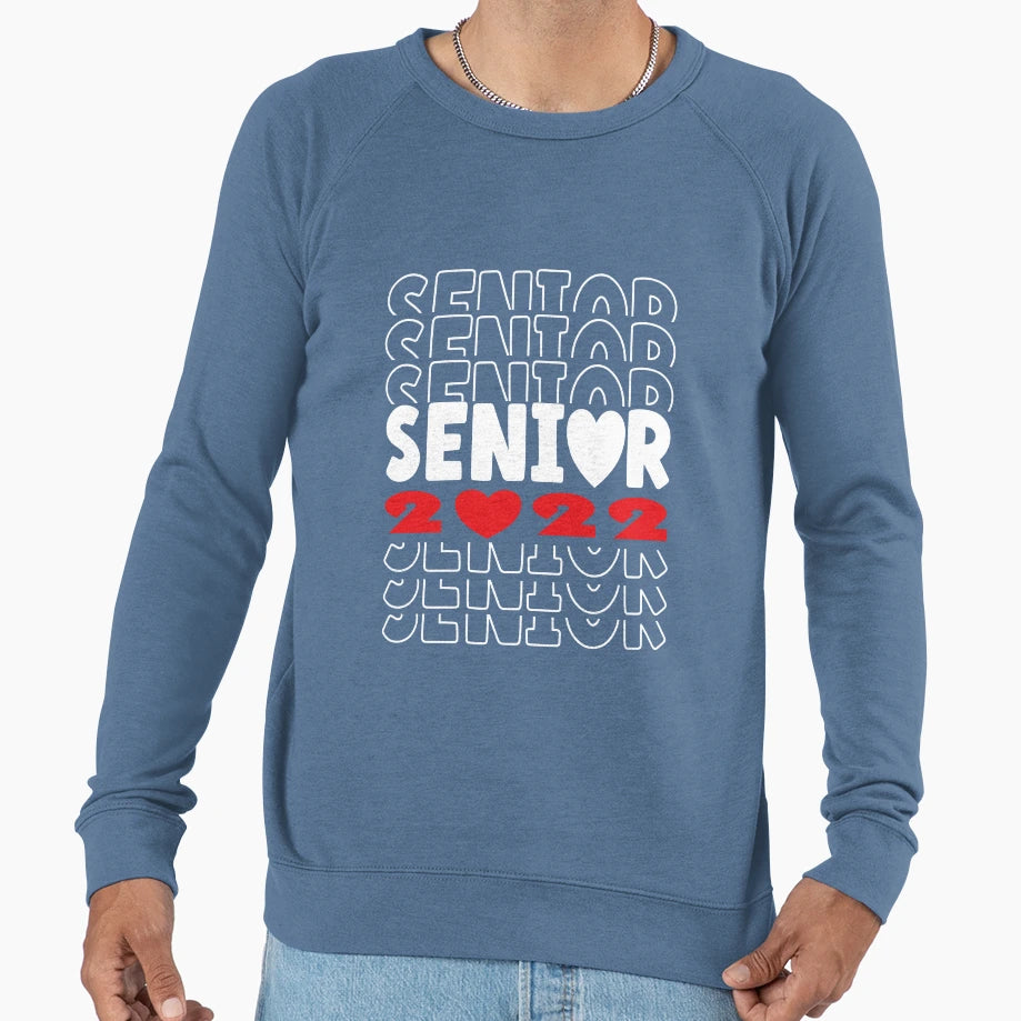 Senior Love 2022 Sweatshirt - Graphic Print for Adults - T-Shirt, Sweatshirt, Hoodie