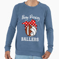 Busy Raising Ballers Funny Football Sweatshirt - Unique Graphic for Adults - T-Shirt, Sweatshirt, Hoodie