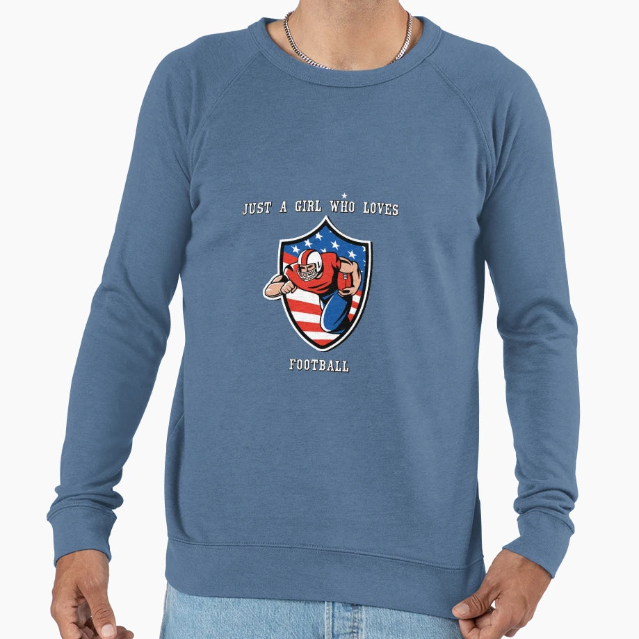 Just Who Loves Football Sweatshirt - Fun Novelty Design for Adults - T-Shirt, Sweatshirt, Hoodie