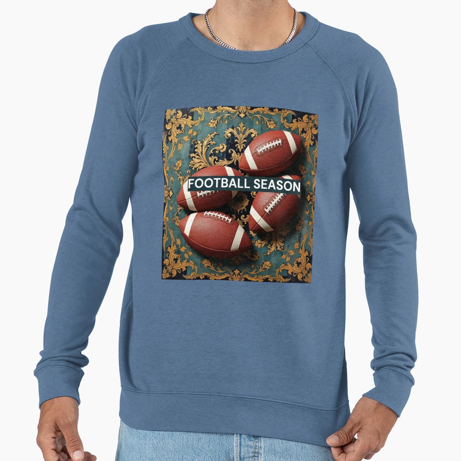 Football Season Baroque Sweatshirt - Novelty Apparel for Adults - T-Shirt, Sweatshirt, Hoodie