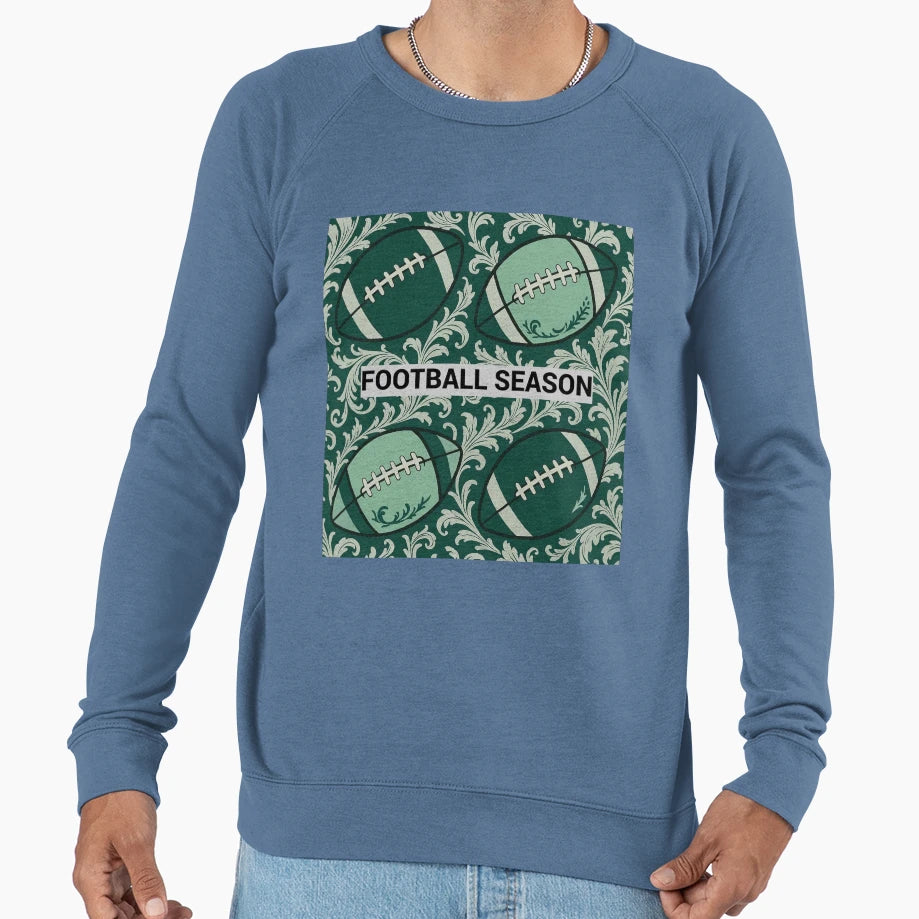 Football Season Baroque Sweatshirt - Casual Everyday Wear for Adults - T-Shirt, Sweatshirt, Hoodie