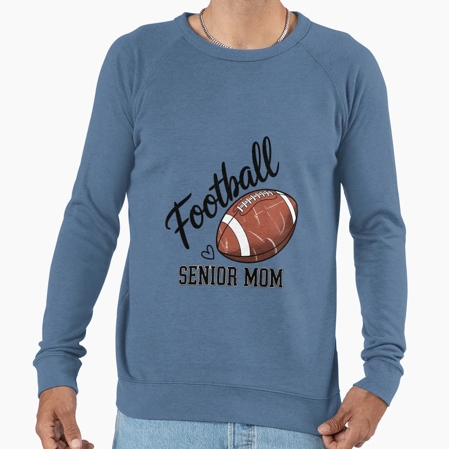 Senior Football Mom 2026 Class 2026 Sweatshirt - Unique Graphic for Adults - T-Shirt, Sweatshirt, Hoodie
