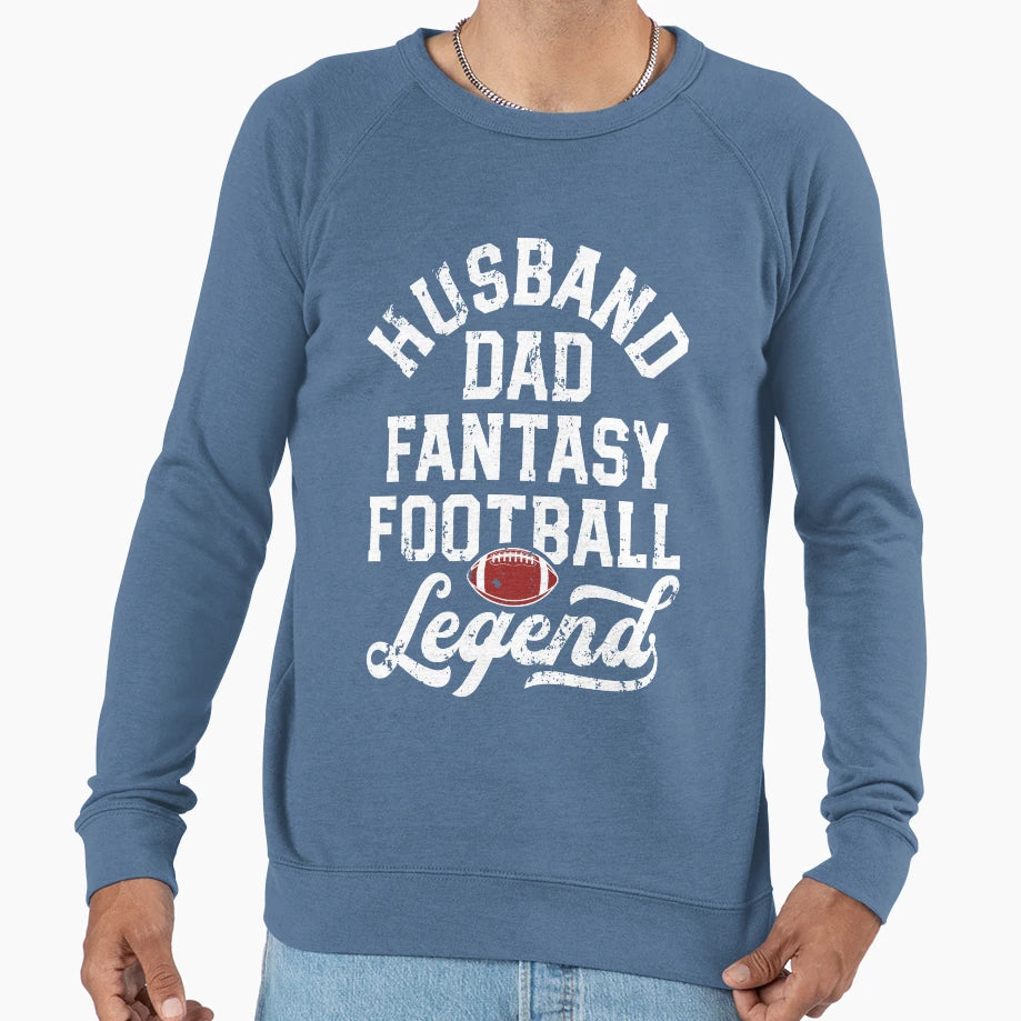 Husband Dad Fantasy Football Legend T-Shirt - Trendy Graphic Men Women - T-Shirt, Sweatshirt, Hoodie