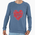 Love Football Heart Sweatshirt - Fun Novelty Design Men Women - T-Shirt, Sweatshirt, Hoodie
