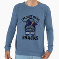 Im Just Here Snacks Football Sweatshirt - Streetwear Style for Adults - T-Shirt, Sweatshirt, Hoodie