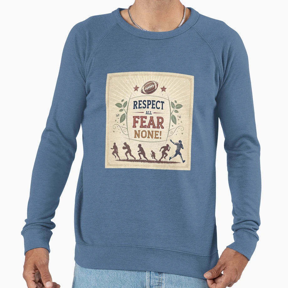 Rugby Players Respect Sweatshirt - Aesthetic Graphic Men Women - T-Shirt, Sweatshirt, Hoodie