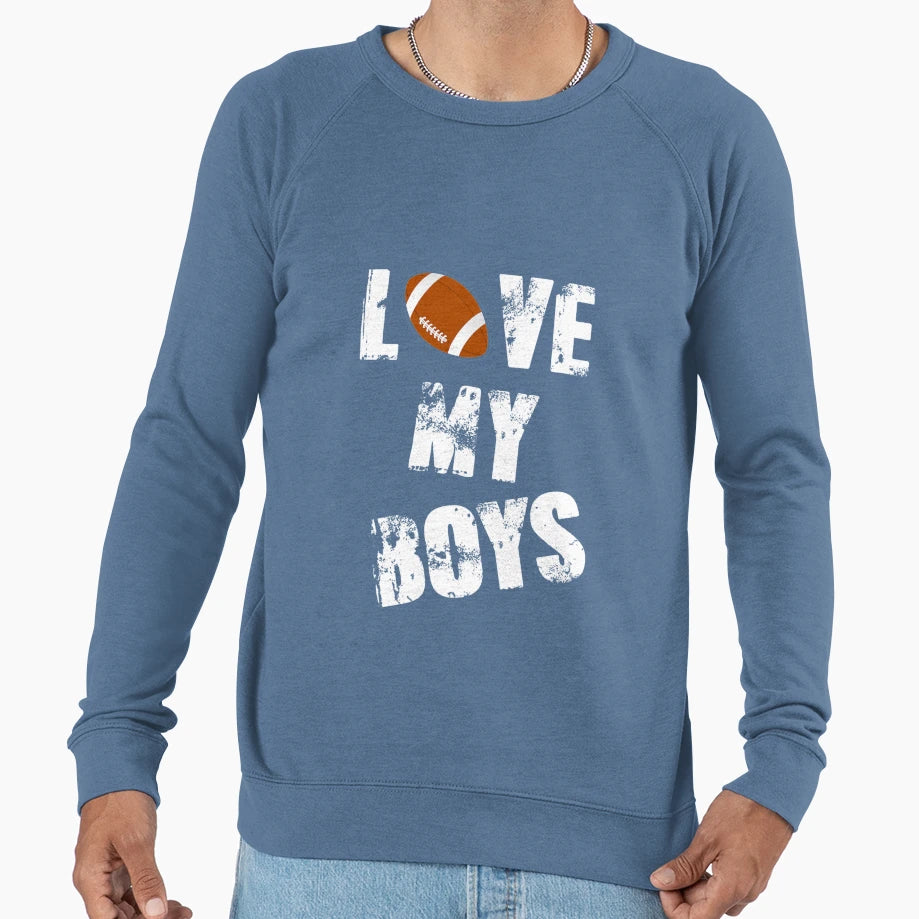 I Love My Football Moms Football Mom T-Shirt - Fun Novelty Design Men Women - T-Shirt, Sweatshirt, Hoodie