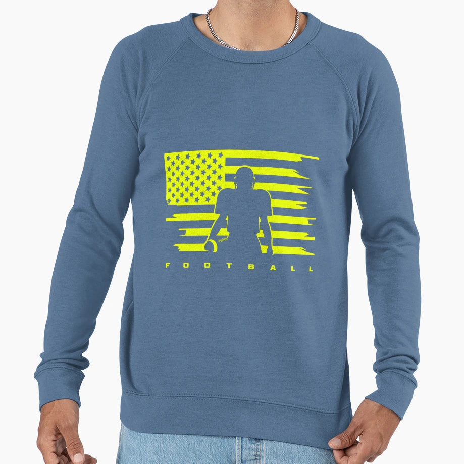 American Football Football Sweatshirt - Custom Art Print Unisex - T-Shirt, Sweatshirt, Hoodie
