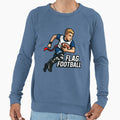 Flag Football Sweatshirt - Fun Novelty Design Unisex - T-Shirt, Sweatshirt, Hoodie