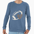 Football Heart Glitter Game Day Sweatshirt - Minimalist Print for Adults - T-Shirt, Sweatshirt, Hoodie