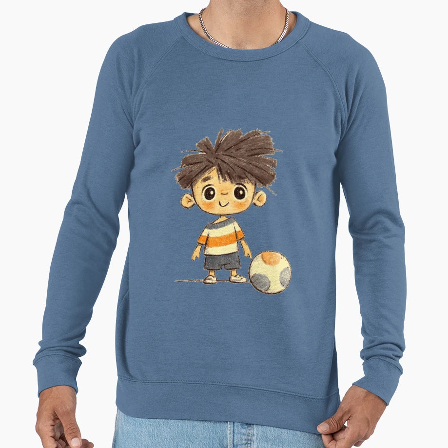 Playing Football Sweatshirt - Custom Art Print Men Women - T-Shirt, Sweatshirt, Hoodie