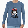 Bleached Mom Life Soccer Messy Bun Sweatshirt - Custom Art Print Men Women - T-Shirt, Sweatshirt, Hoodie