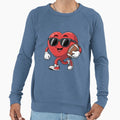 Heart American Football Valentines Sweatshirt - Minimalist Print Men Women - T-Shirt, Sweatshirt, Hoodie