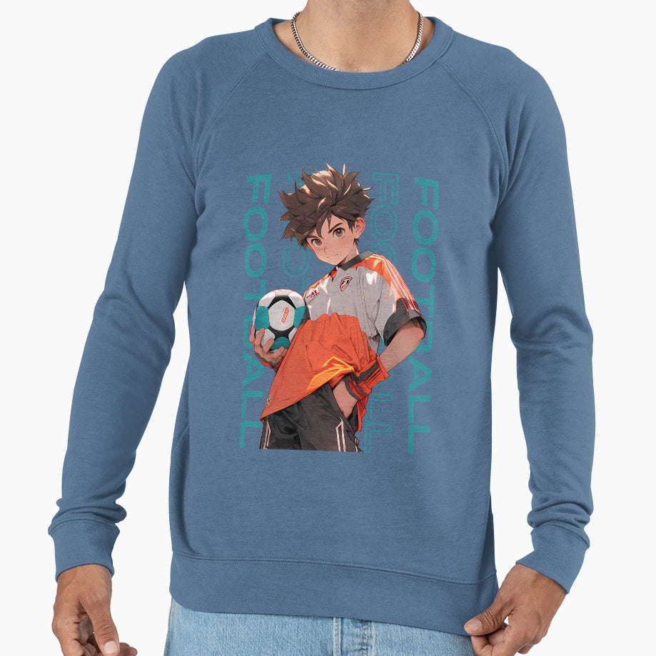 Football Football Player Sweatshirt - Minimalist Print for Adults - T-Shirt, Sweatshirt, Hoodie