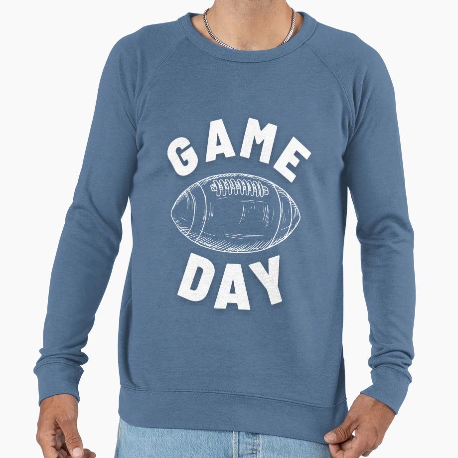 Game Day Football Sweatshirt - Minimalist Print Unisex - T-Shirt, Sweatshirt, Hoodie