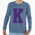 Alphabet Purple K Sports Letter K Sweatshirt - Unique Graphic Men Women - T-Shirt, Sweatshirt, Hoodie