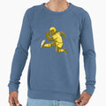 Running Soccer Player Sweatshirt - Minimalist Print for Adults - T-Shirt, Sweatshirt, Hoodie