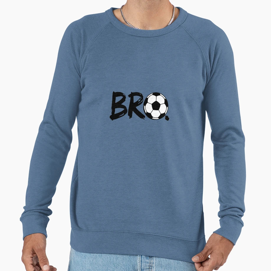 Bro Soccer Ball Minimal Sporty Sweatshirt - Trendy Graphic for Adults - T-Shirt, Sweatshirt, Hoodie