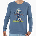 Robot Playing Football Sweatshirt - Trendy Graphic for Adults - T-Shirt, Sweatshirt, Hoodie