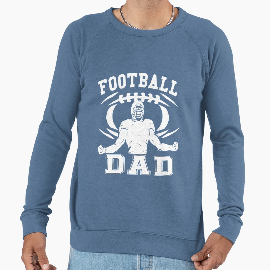 Football Dad Sweatshirt - Minimalist Print for Adults - T-Shirt, Sweatshirt, Hoodie
