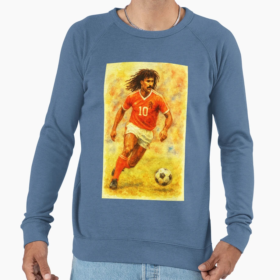 Ruud Gullit Sweatshirt - Minimalist Print for Adults - T-Shirt, Sweatshirt, Hoodie