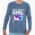 Kick Like Womens Soccer Fan Team Sweatshirt - Novelty Apparel Unisex - T-Shirt, Sweatshirt, Hoodie