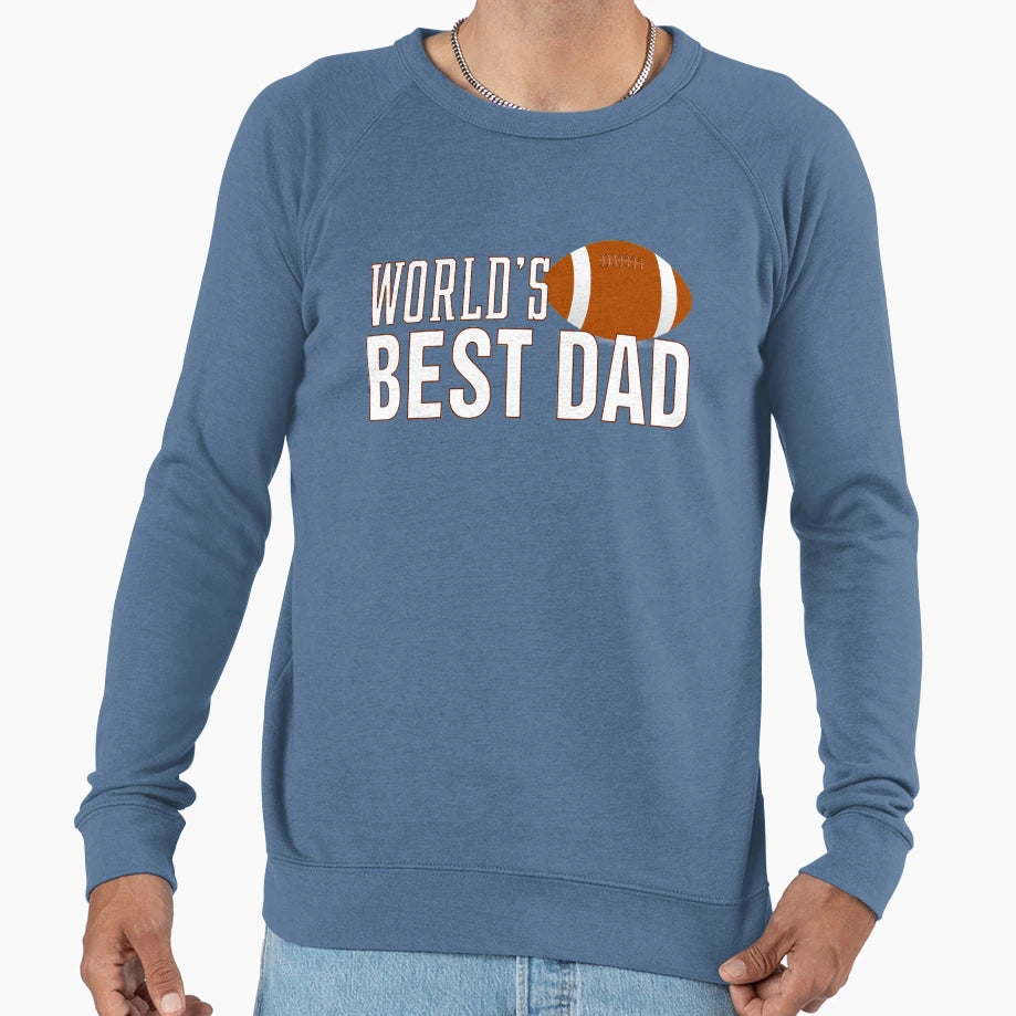 Simple Worlds Best Dad Typography Sweatshirt - Trendy Graphic Men Women - T-Shirt, Sweatshirt, Hoodie