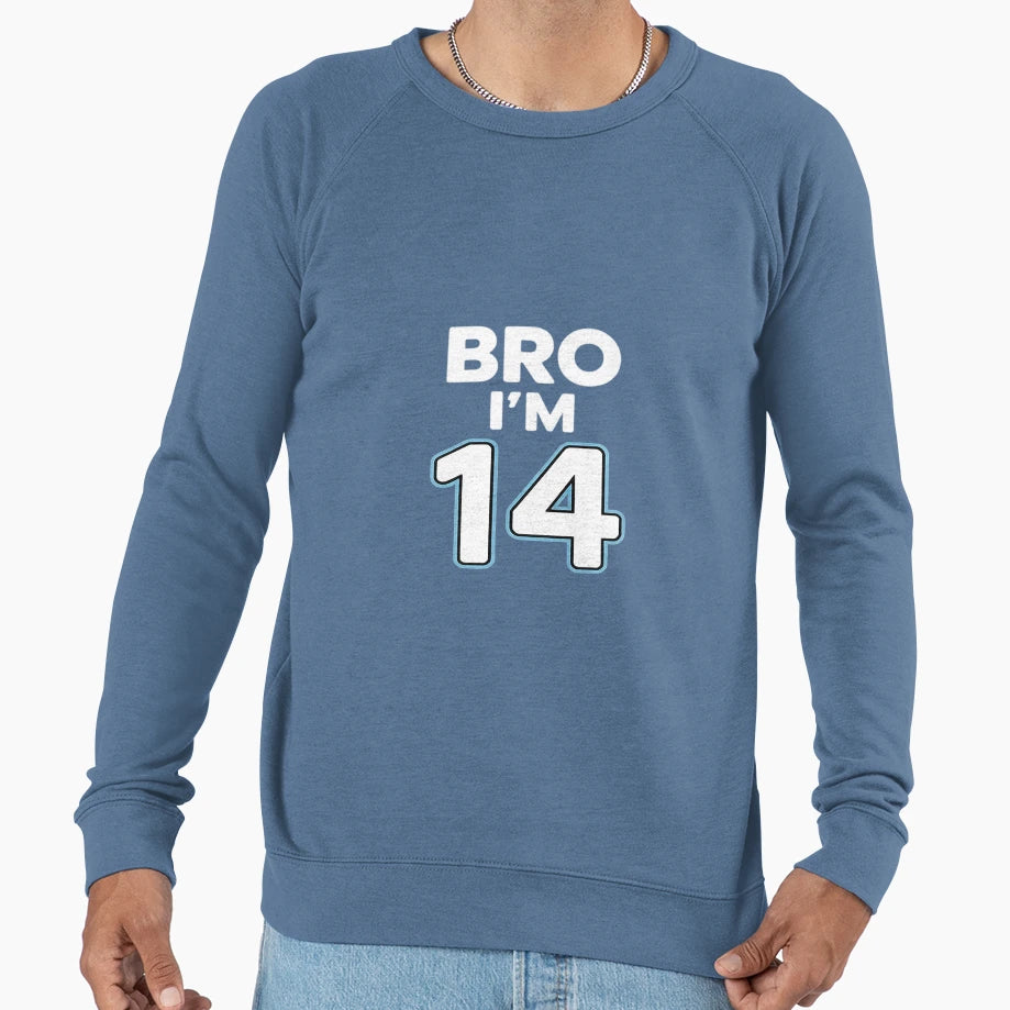 14Th Birthday 14Th Birthday 14 Sweatshirt - Custom Art Print for Adults - T-Shirt, Sweatshirt, Hoodie