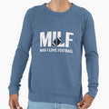 Milf Football I Love Football Gift Sweatshirt - Aesthetic Graphic Men Women - T-Shirt, Sweatshirt, Hoodie