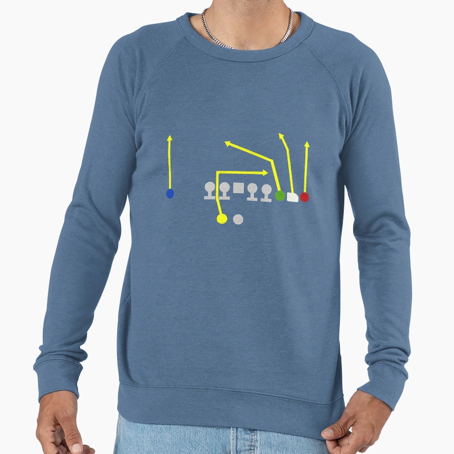Ncaa Football Four Verticals Sweatshirt - Unique Graphic Unisex - T-Shirt, Sweatshirt, Hoodie
