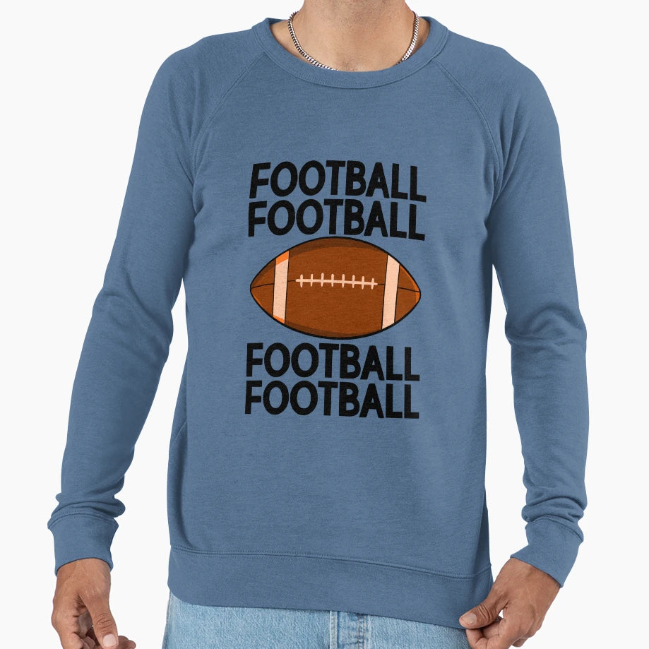 Football Sweatshirt - Aesthetic Graphic Men Women - T-Shirt, Sweatshirt, Hoodie