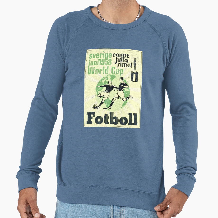 Soccer World Cup 1958 Fotboll Sweatshirt - Unique Graphic for Adults - T-Shirt, Sweatshirt, Hoodie