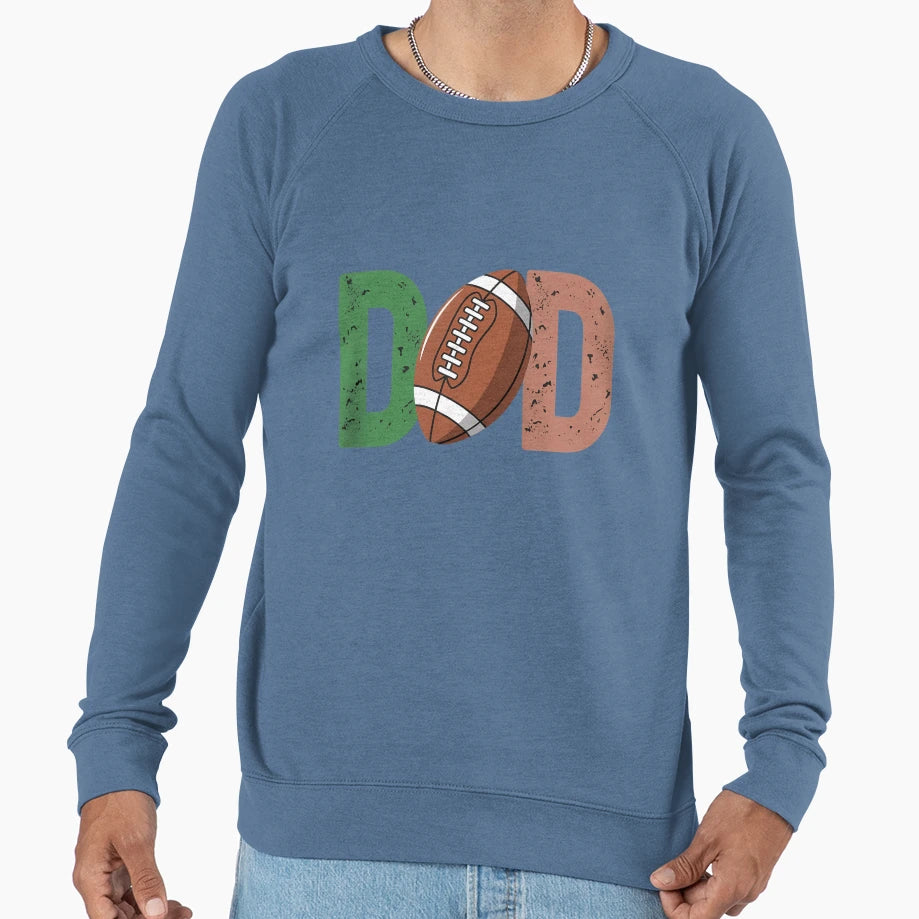 Dad 1 Year Old Football 1St Year Sweatshirt - Aesthetic Graphic Unisex - T-Shirt, Sweatshirt, Hoodie