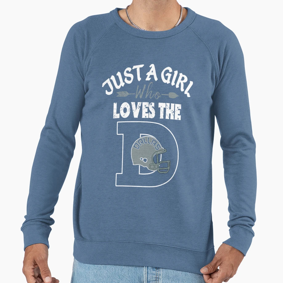 Just Who Loves Dallas D Funny Sweatshirt - Custom Art Print for Adults - T-Shirt, Sweatshirt, Hoodie