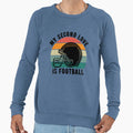 My Second Love Is Football T-Shirt - Aesthetic Graphic for Adults - T-Shirt, Sweatshirt, Hoodie