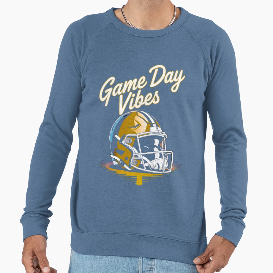 Game Day Vibes Football Sweatshirt - Trendy Graphic Men Women - T-Shirt, Sweatshirt, Hoodie