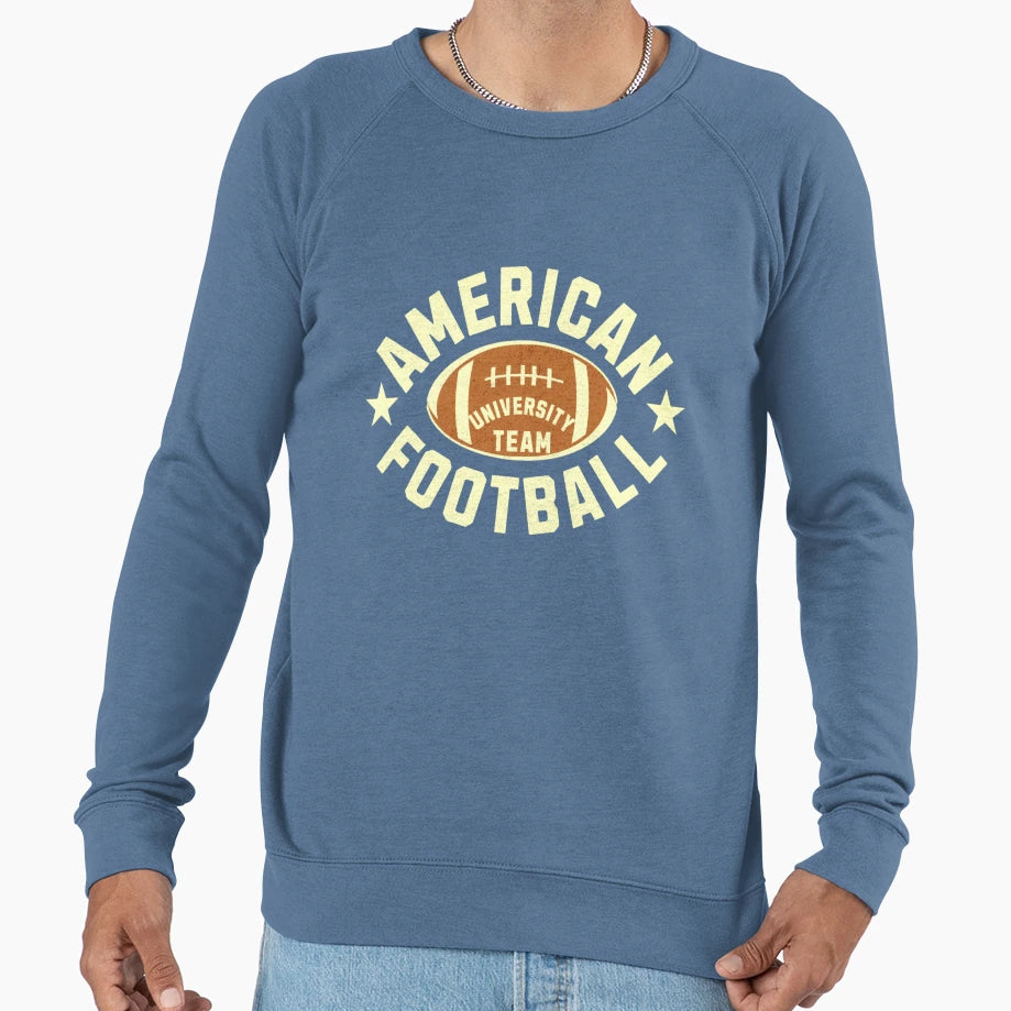 American Football University Team Sweatshirt - Aesthetic Graphic Unisex - T-Shirt, Sweatshirt, Hoodie