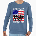 American Football Theme Birthday Mom Sweatshirt - Minimalist Print Unisex - T-Shirt, Sweatshirt, Hoodie