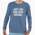 Just Who Loves Football Player Sweatshirt - Casual Everyday Wear Men Women - T-Shirt, Sweatshirt, Hoodie