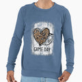 Game Day Leopard Heart Football Sweatshirt - Fun Novelty Design for Adults - T-Shirt, Sweatshirt, Hoodie