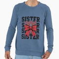 Football Sister Coquette Bow Sweatshirt - Aesthetic Graphic for Adults - T-Shirt, Sweatshirt, Hoodie