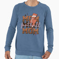 Mom Mom Mom Football Mothers Day Sweatshirt - Trendy Graphic for Adults - T-Shirt, Sweatshirt, Hoodie