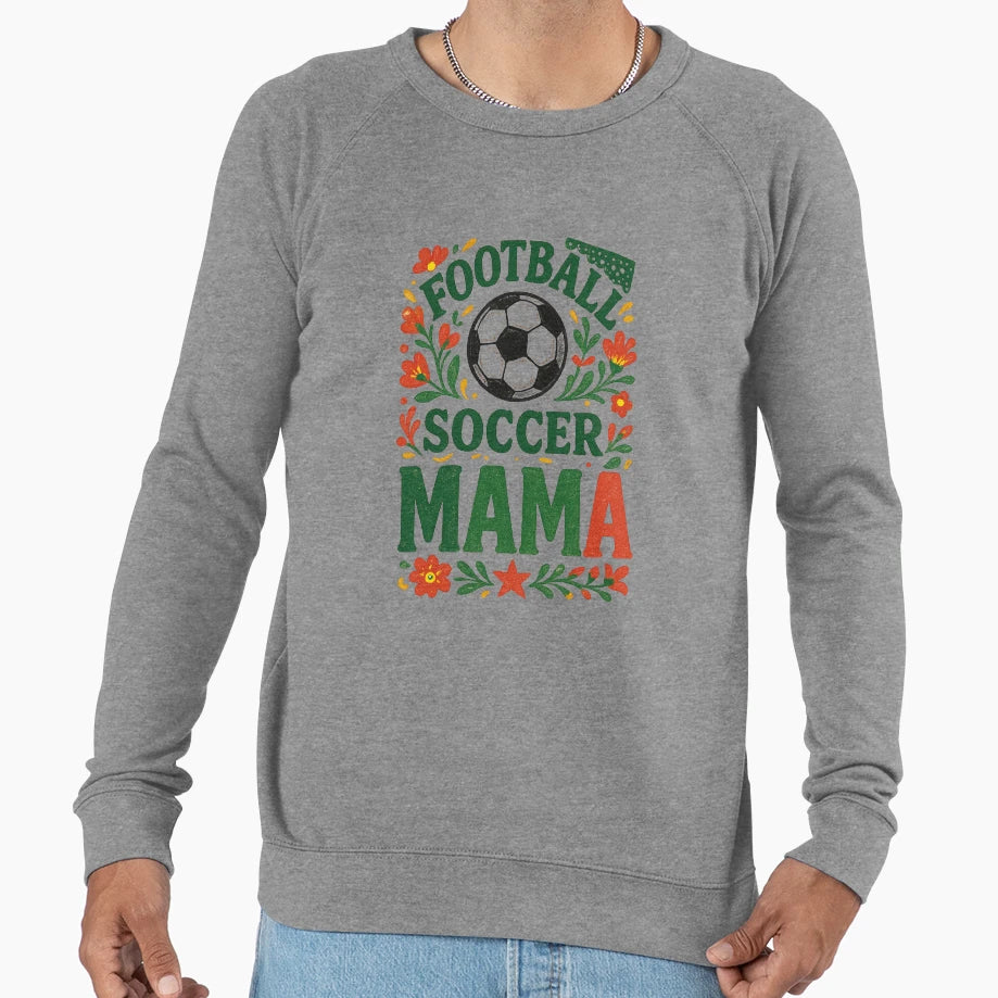Vibrant Floral Mom Football Game Sweatshirt - Novelty Apparel Unisex - T-Shirt, Sweatshirt, Hoodie