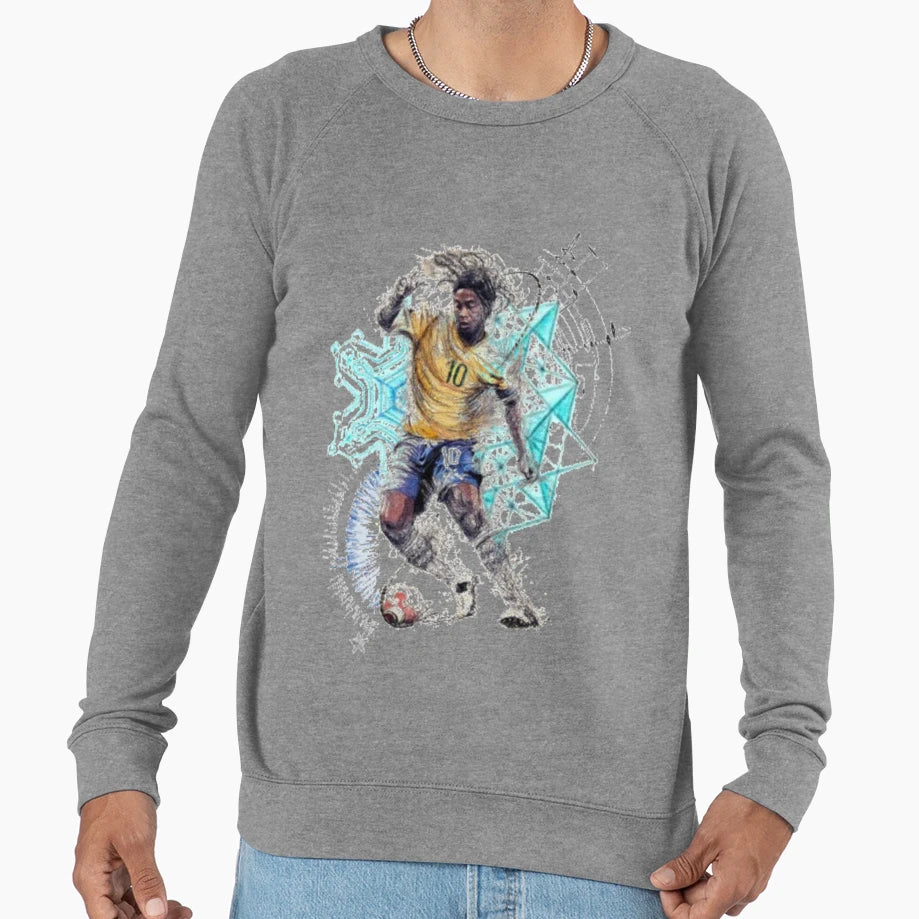 Football Playmaker Ronaldinho Sweatshirt - Streetwear Style Men Women - T-Shirt, Sweatshirt, Hoodie