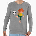 Pumuckl Playing Football Field Sweatshirt - Novelty Apparel Unisex - T-Shirt, Sweatshirt, Hoodie
